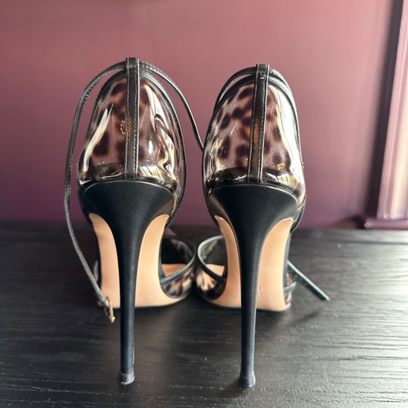 Gianvito Rossi Plexi Heels, Animal Print - Picture 3 of 5
